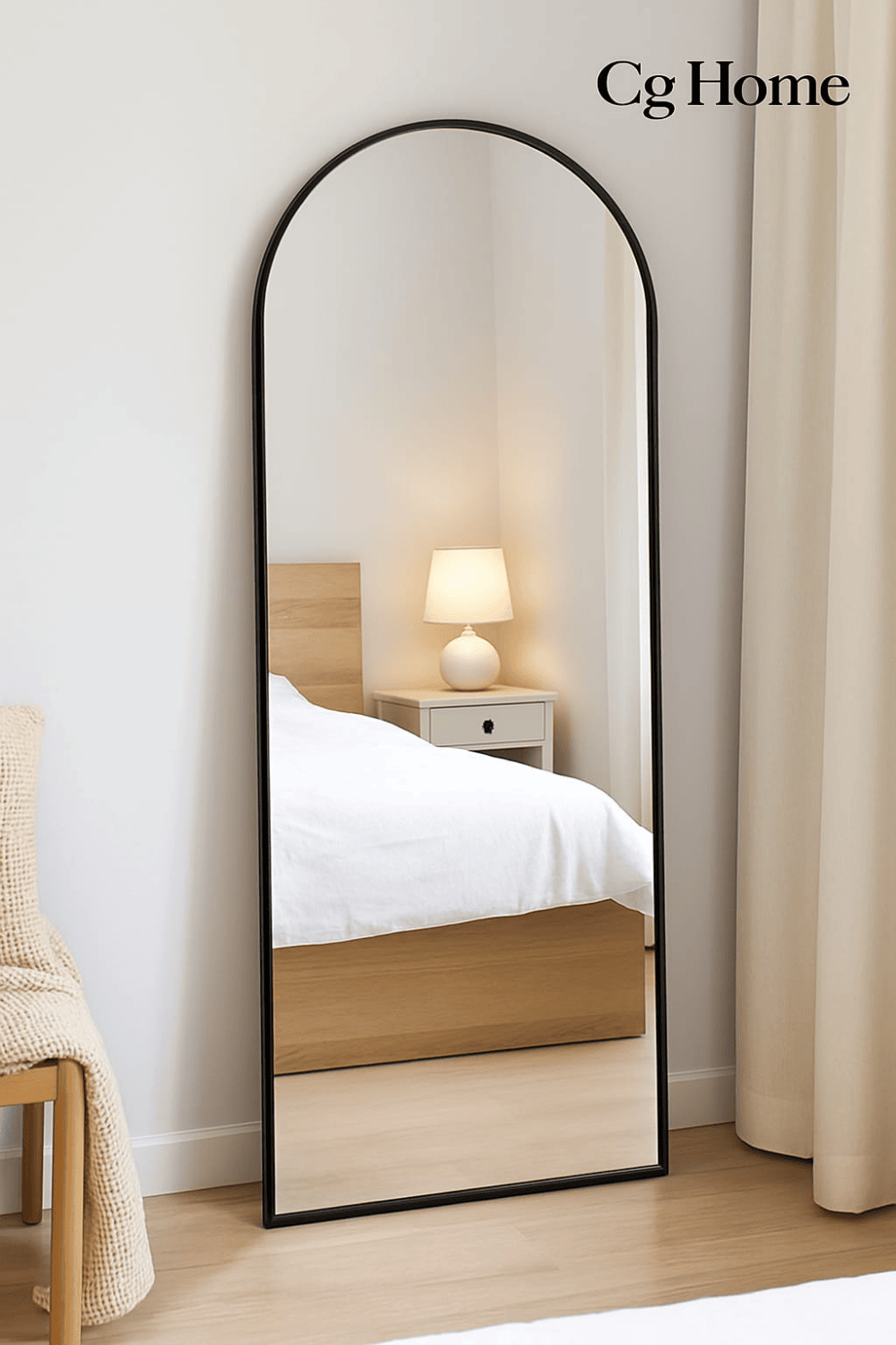 CG Home Modern Metal Çerçeveli Boy Aynası – 180x60 cm & 180x70 cm