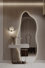 CG Home Asimetrik Ledli Boy Aynası – Natura Ledli-160x60 cm & 180x75 cm & 200x100 cm