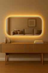 CG Home Led Işıklı Dekoratif Ayna -Lara Led Ayna – 120x60cm & 160x60 cm & 180x75 cm & 200x100 cm