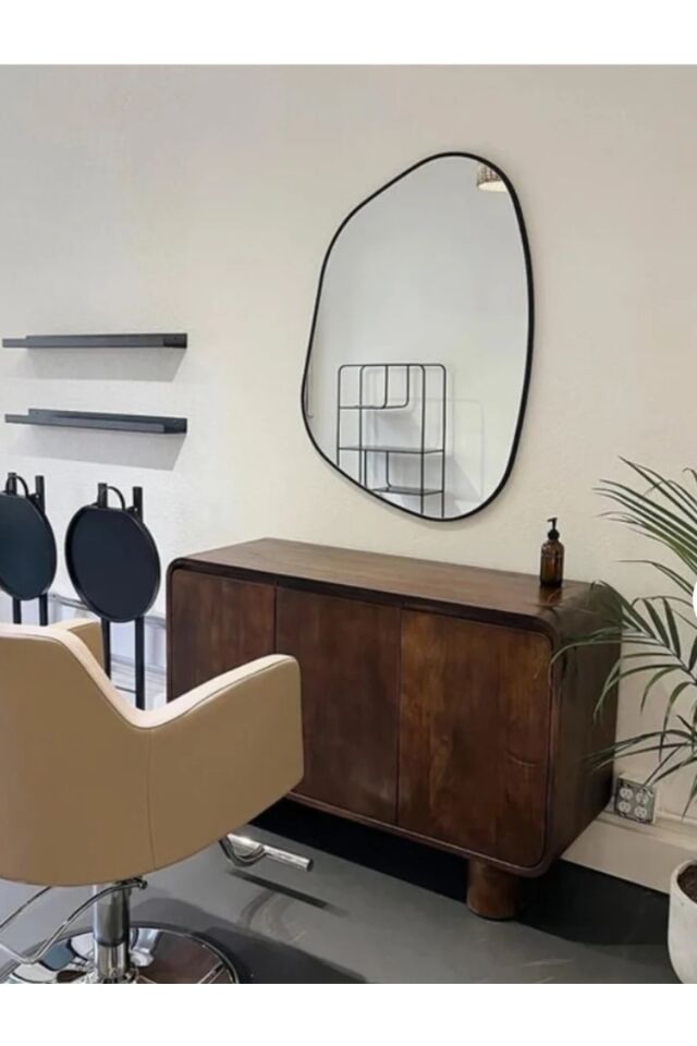 Asimetrik Ayna 75x55 Konsol Aynası, Dresuar Aynası, Duvar Aynası, 1.kalite Şişecam Marka Ayna