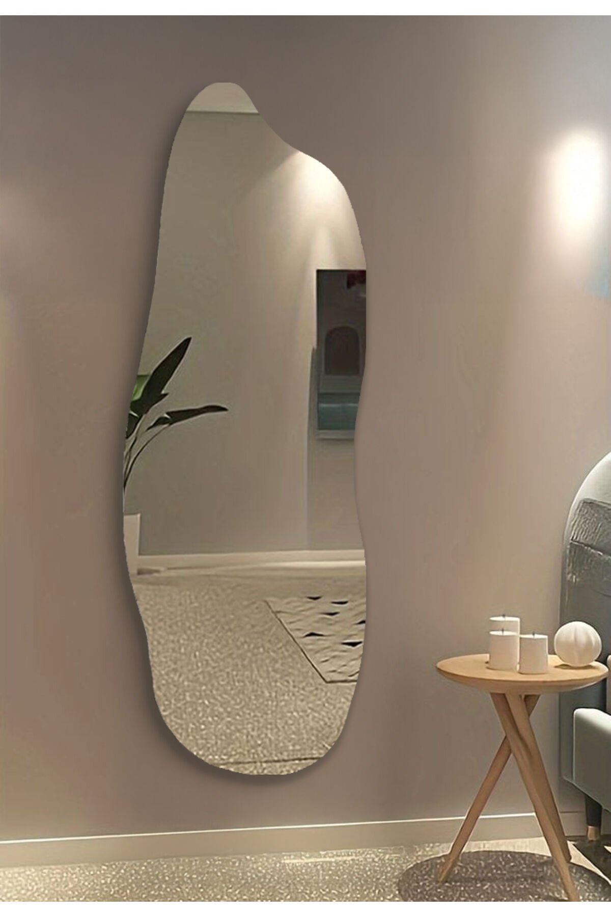 Natura Boy Aynası, Asimetrik Ayna, Boy Aynası, Asimetrik Boyayna, Duvar Aynası