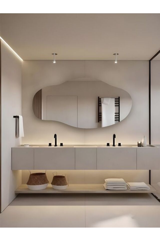 Boy Aynası, Asimetrik Ayna, Banyo Aynası, Asimetrik Boyayna, Duvar Aynası