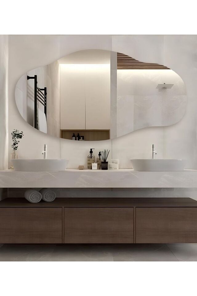 Boy Aynası, Asimetrik Ayna, Banyo Aynası, Asimetrik Boyayna, Duvar Aynası