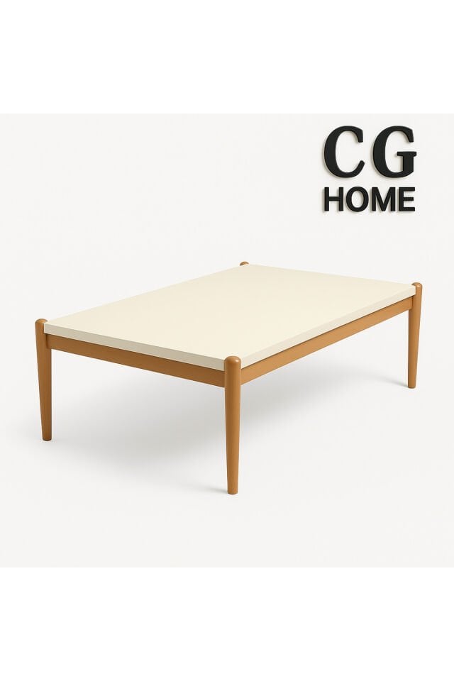 ADA Orta Sehpa, Sehpa, %100 Ahşap Lake Boya Sehpa