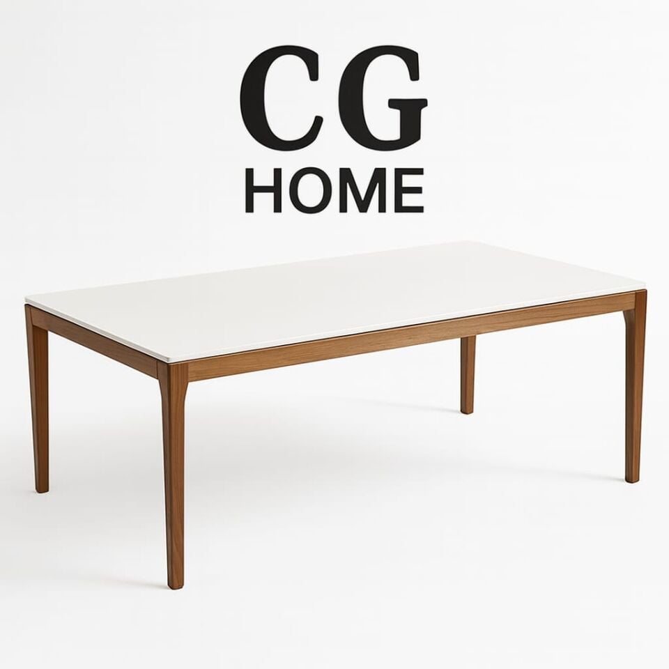 Mono Orta Sehpa %100 Ahşap Lake Boya