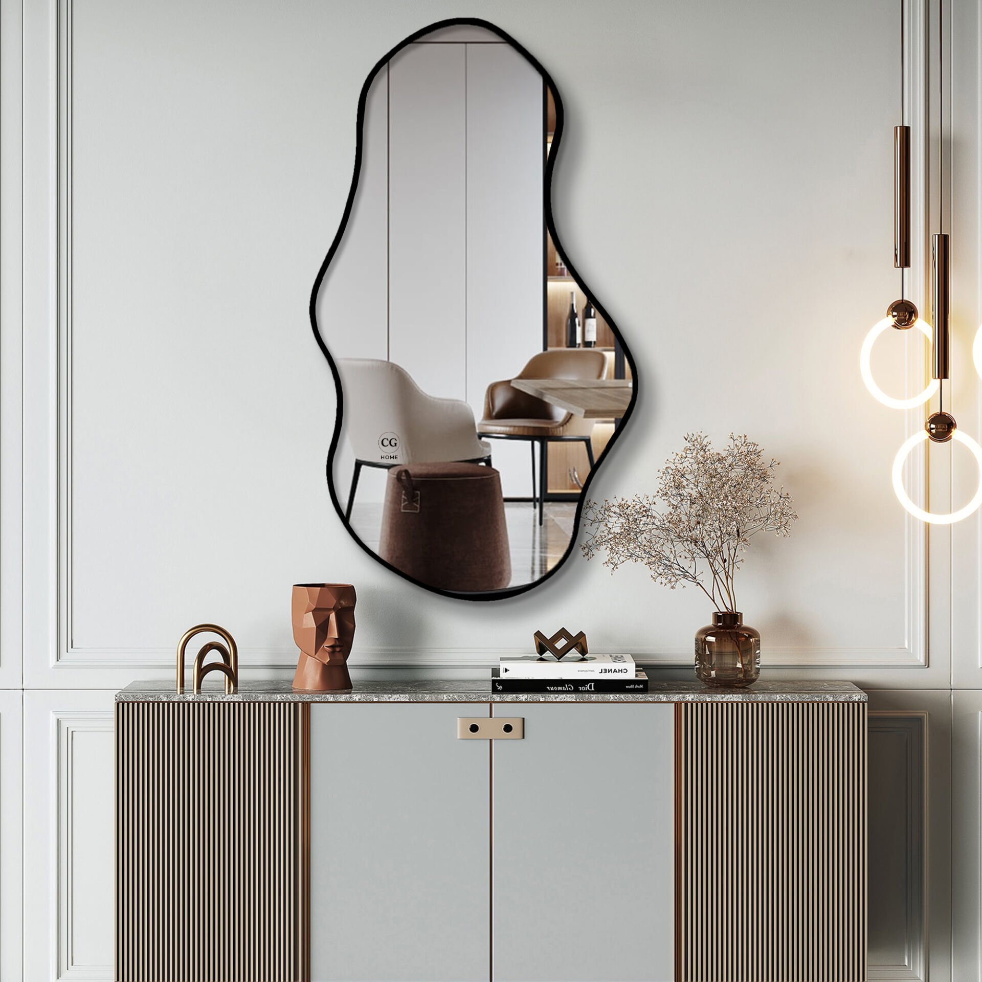 Asimetrik Ayna, Duvar Aynası, Konsol Aynası, Çerçeveli Ayna, Boy aynası, Çerçeve