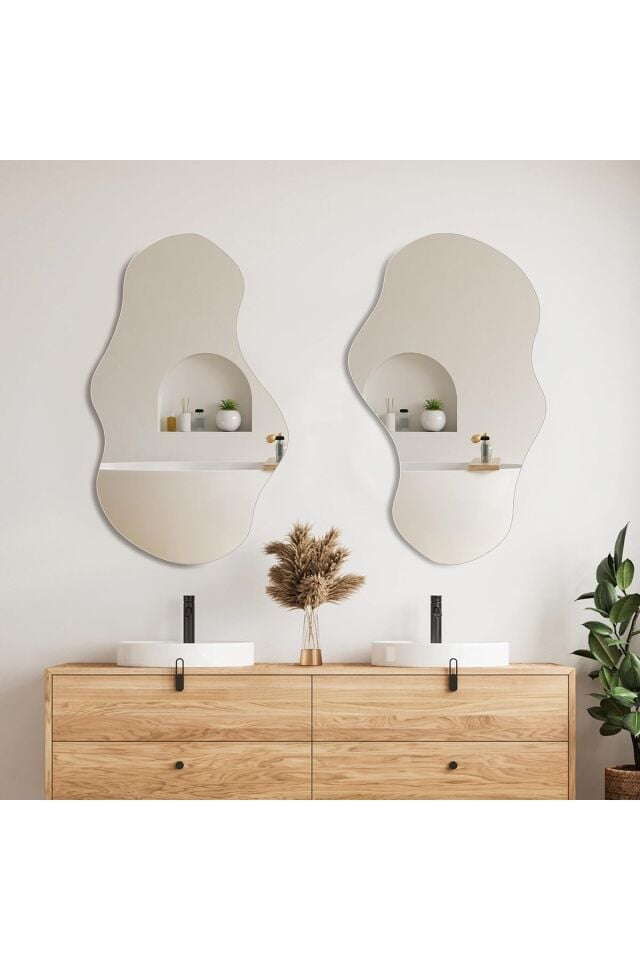 Dalga Ayna, Asimetrik Ayna, Duvar Aynası, Konsol Aynası, Lavabo Aynası, Pinterest Ayna, Holl Aynası