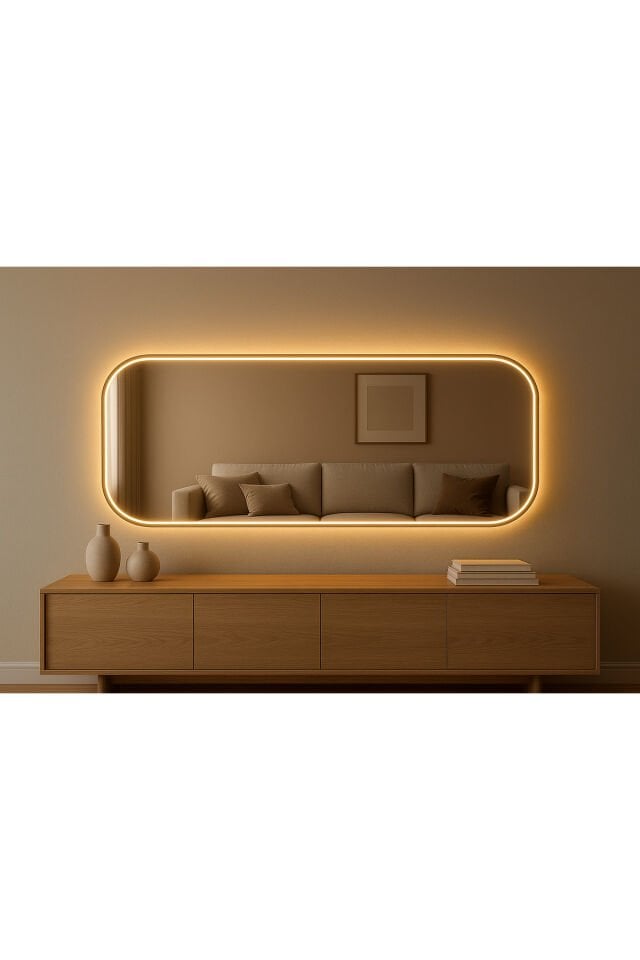 Lara Ledli Ayna, Ledli Boy Aynası, Konsol Aynası, Duvar Aynası, Holl Aynası, Dresuar Aynası