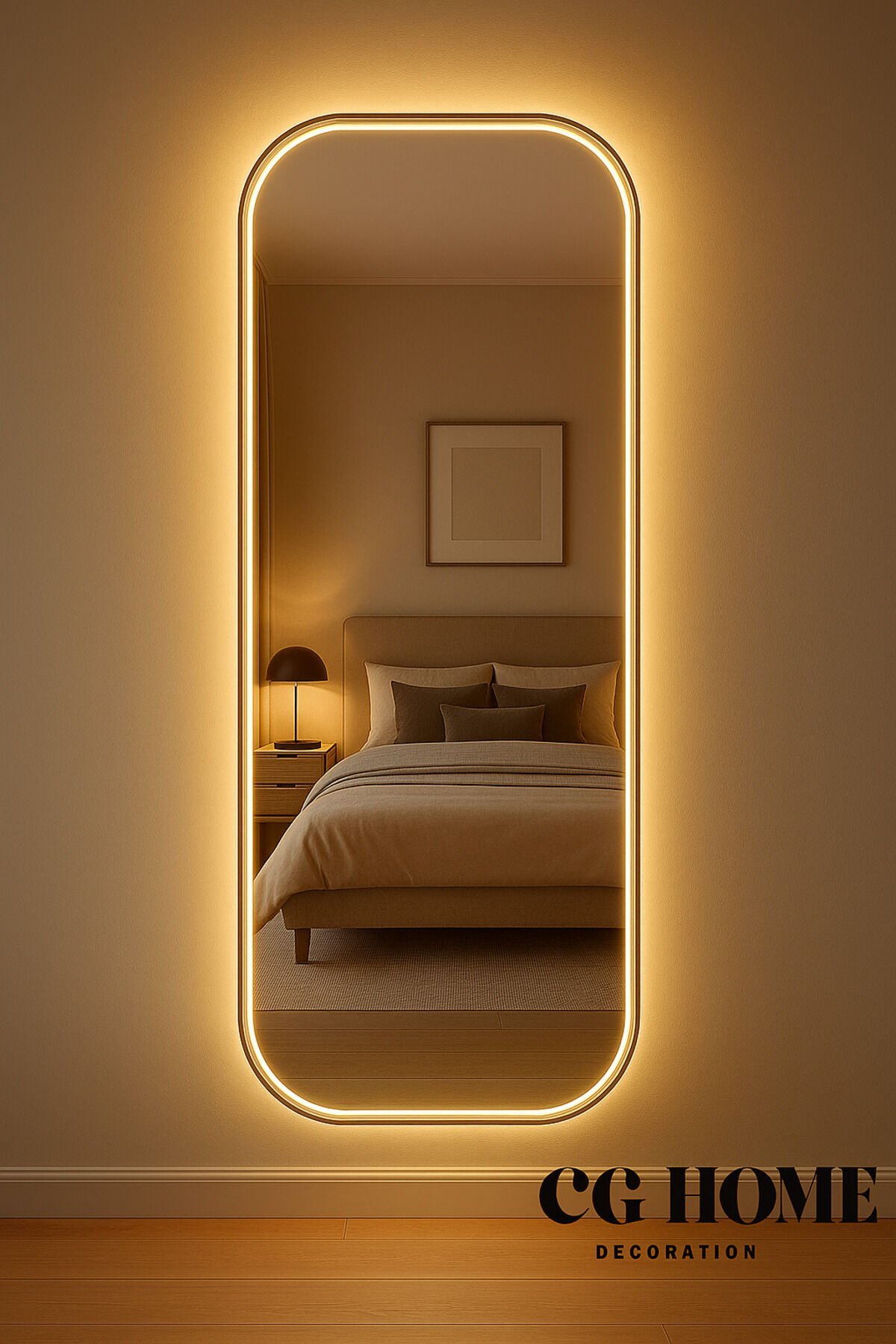 Lara Ledli Ayna, Ledli Boy Aynası, Konsol Aynası, Duvar Aynası, Holl Aynası, Dresuar Aynası