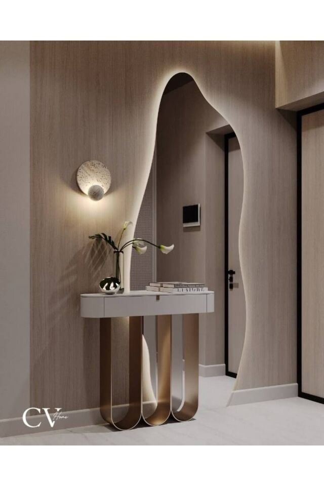 Boy Aynası Ledli, Asimetrik Ayna, Boy Aynası, Ledli Ayna, Duvar Aynası, Günışığı Led