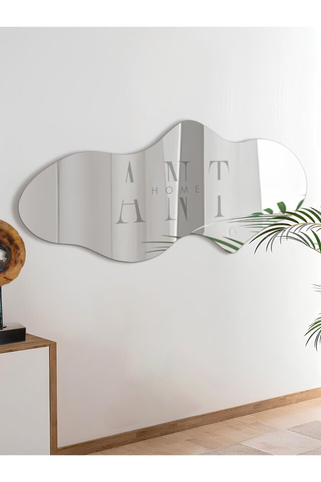 Asimetrik Ayna, Dekoatif Ayna, Big Size 100cm X 50cm 1.sınıf Rodajlı Şişecam Marka Ayna Holl Aynası