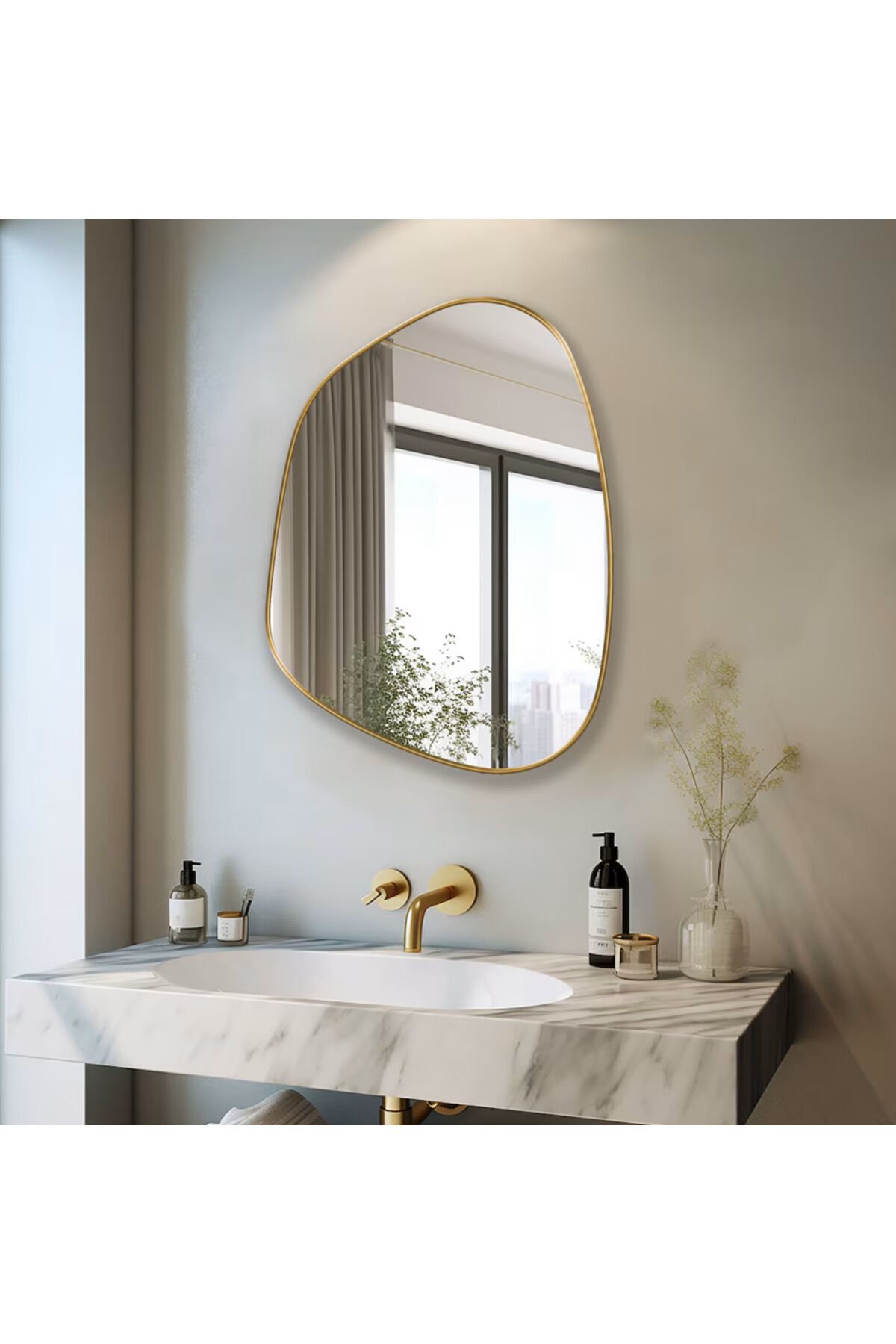 Asimetrik Ayna, Konsol Aynası, Dresuar Aynası, Duvar Aynası