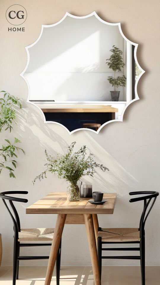 Güneş Asimetrik Ayna, Duvar Aynası, Konsol Aynası, Holl Aynası