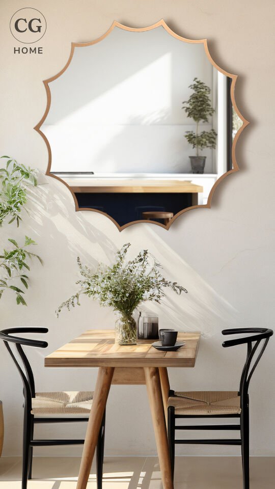 Güneş Asimetrik Ayna, Duvar Aynası, Konsol Aynası, Holl Aynası