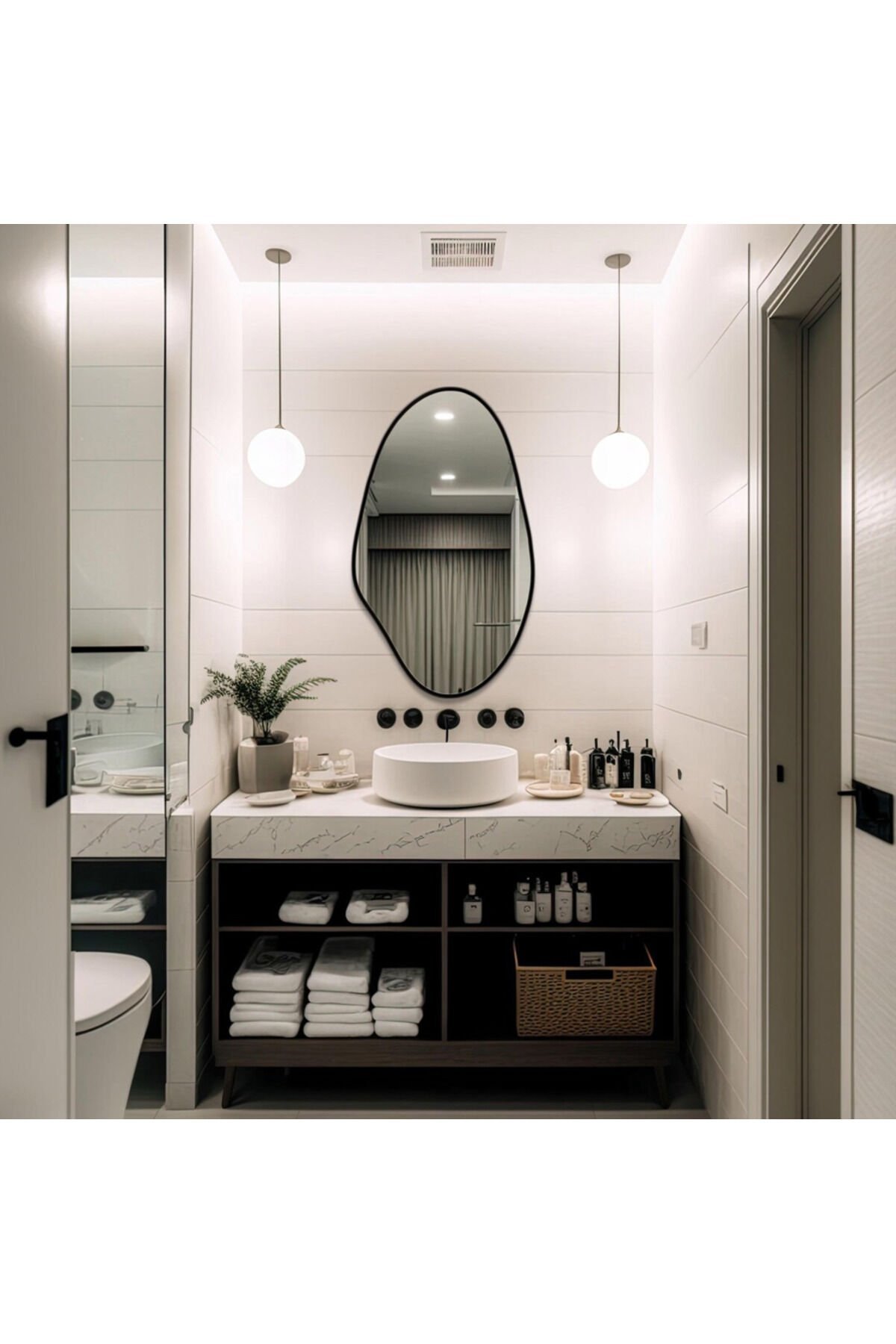 Asimetrik Ayna, Konsol Aynası, Dresuar Aynası, Duvar Aynası