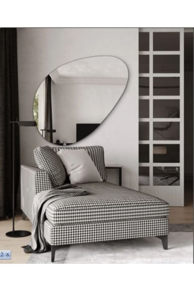 Asimetrik Ayna, Dekoratif Ayna, 90x60, Konsol Aynası, Dresuar Aynası, Tuvalet Aynası. 1.kalite