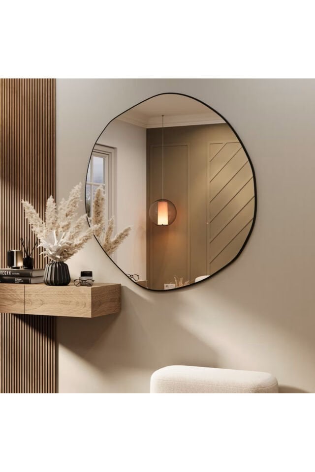 asimetrik ayna, dekoratif ayna, duvar aynası