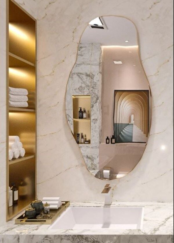 Asimetrik Ayna, Konsol Aynası, Dresuar Aynası, Tuvalet Aynası, Boy Aynası