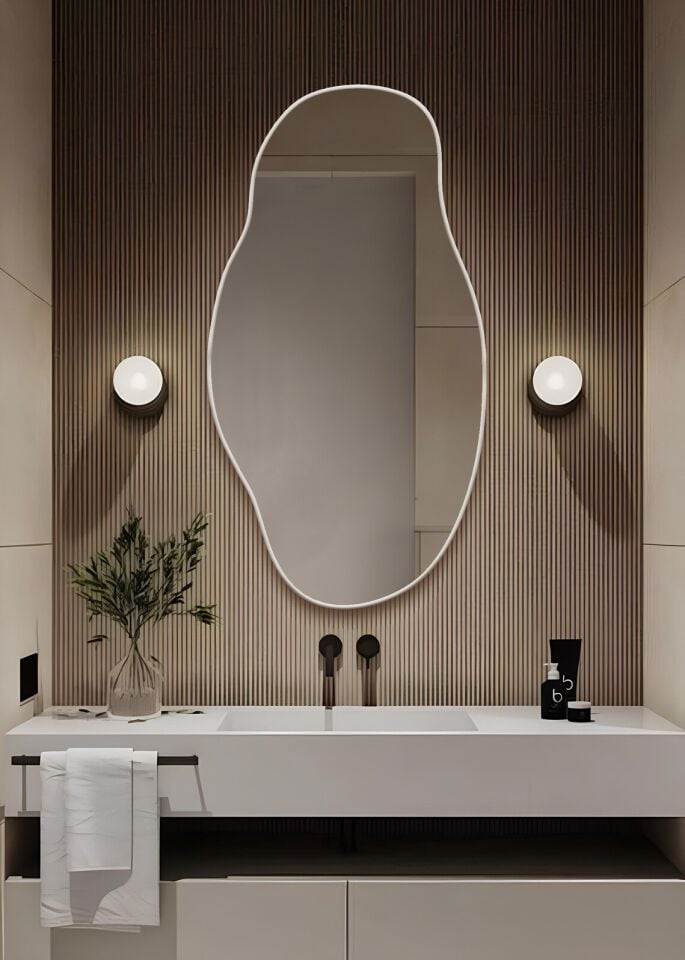 Asimetrik Ayna, Konsol Aynası, Dresuar Aynası, Tuvalet Aynası, Boy Aynası