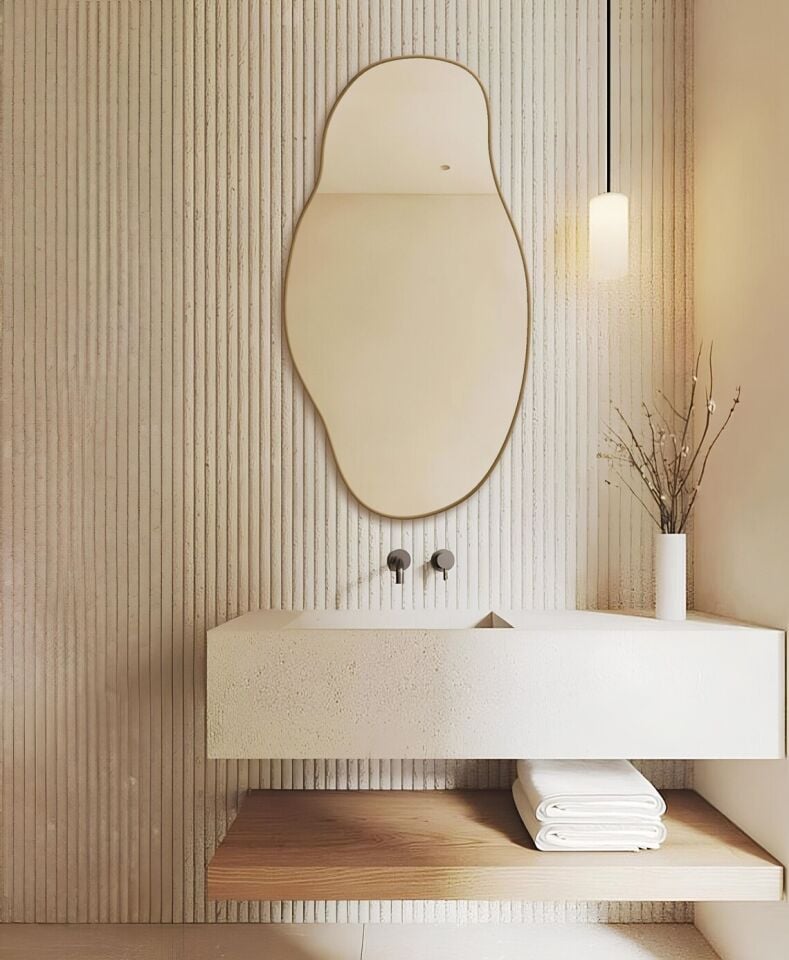 Asimetrik Ayna, Konsol Aynası, Dresuar Aynası, Tuvalet Aynası, Boy Aynası