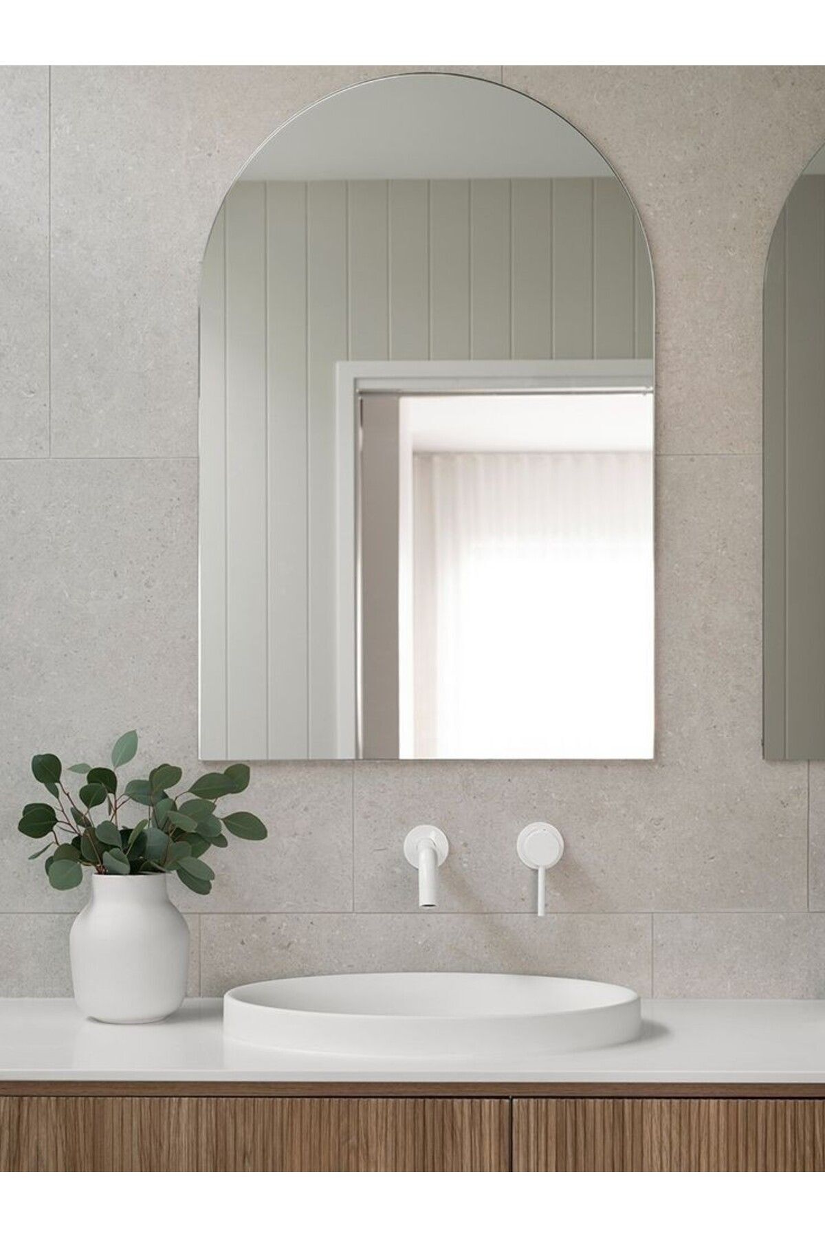 100x60 cm Kubbe Ayna Dekoratif Ayna, Konsol Aynası, Hol Aynası, Dresuar Aynası