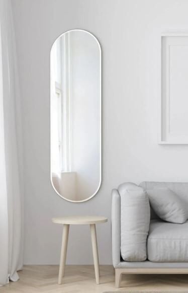 Model Alfa Dekoratif Ayna Boy Aynası Mdf 180cm X 62 Cm Elips Ayna Gold