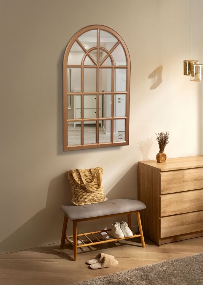 Pencere Model Ayna Duvar Aynası Salon Aynası Dressuar Aynası 103cm X 70 Cm