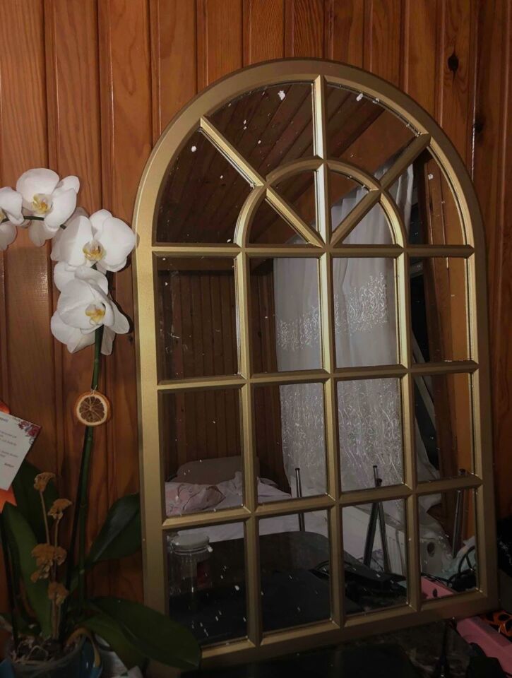 Pencere Model Ayna Duvar Aynası Salon Aynası Dressuar Aynası 103cm X 70 Cm