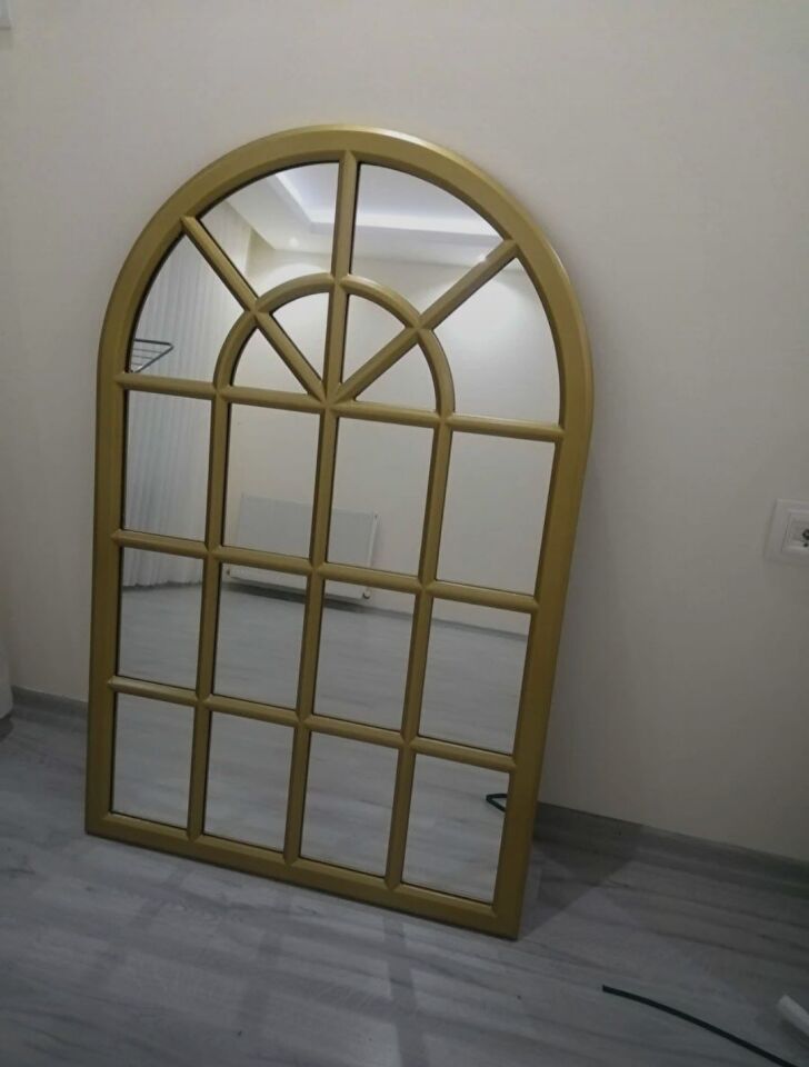 Pencere Model Ayna Duvar Aynası Salon Aynası Dressuar Aynası 103cm X 70 Cm