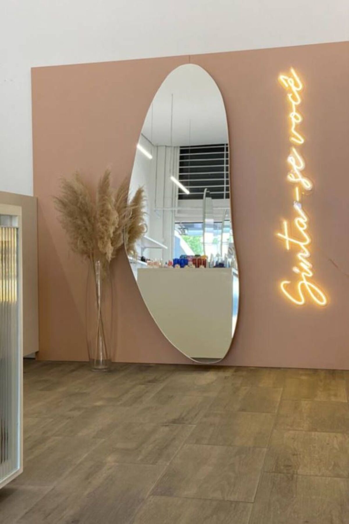 Nova Asimetrik Ayna, Boy Aynası, Duvar Aynası, Konsol Aynası 140X50