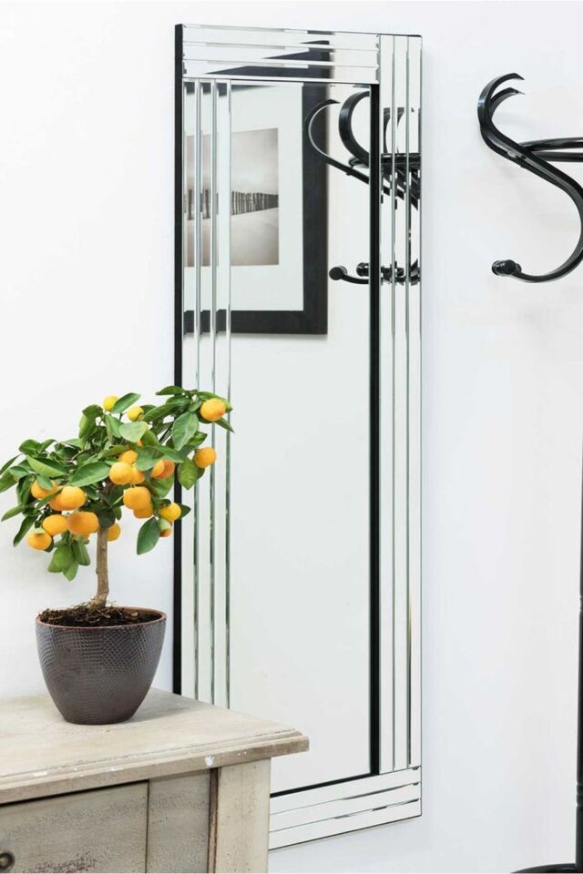 Model Line Dekoratif Desenli Bizoteli Salon Ofis Konsol Aynası