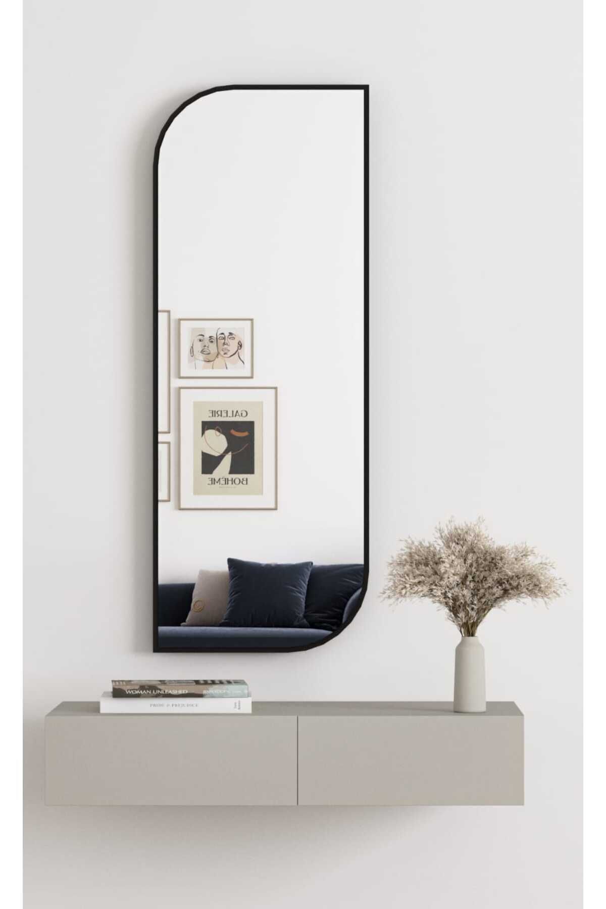Nice Boy Aynası 120x40 Konsol Aynası, Dresuar Aynası, Asimetrik Ayna