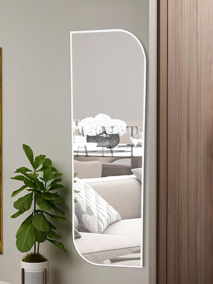 Nice Boy Aynası 120x40 Konsol Aynası, Dresuar Aynası, Asimetrik Ayna