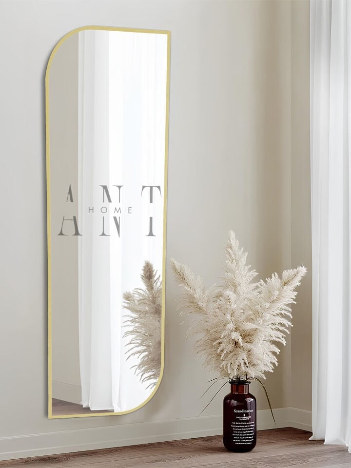 Nice Boy Aynası 120x40 Konsol Aynası, Dresuar Aynası, Asimetrik Ayna