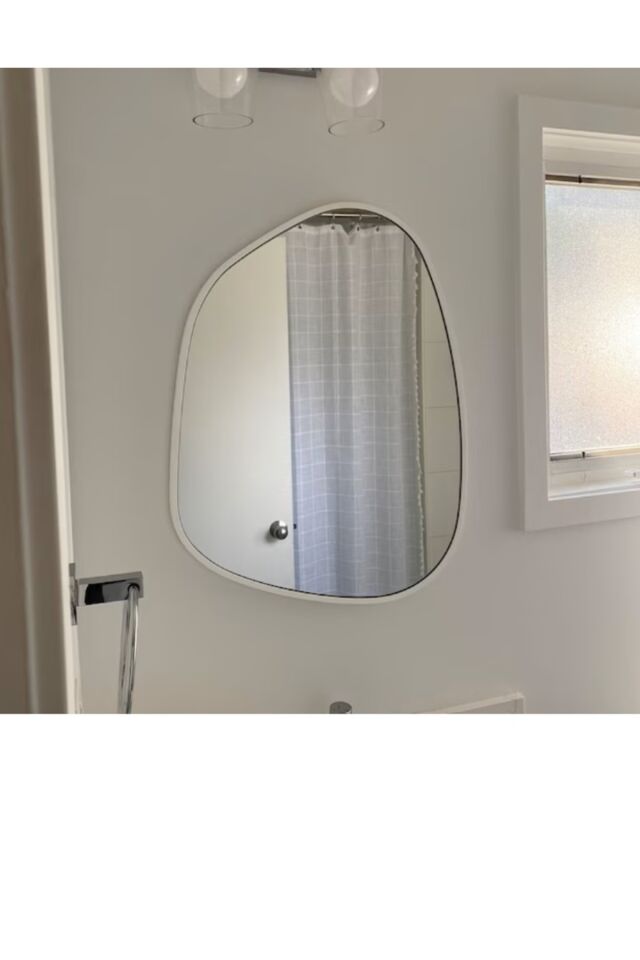 Asimetrik Ayna, Konsol Aynası, Dresuar Aynası, Duvar Aynası Beyaz